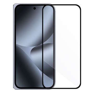 Metal-Slim Google Pixel 10 Pro Fold 封面副螢幕 全膠滿版9H鋼化玻璃貼-晶鑽黑