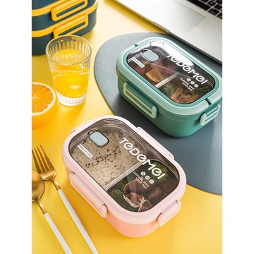 日式304不銹鋼飯盒上班族便攜小學生午餐兒童便當盒日式分格餐盤