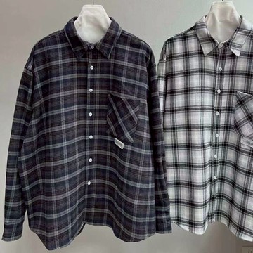 Chemistry_Boys - 韓國 MTE476 #3331 TOOLKIT 短版格紋 長袖襯衫(三色)