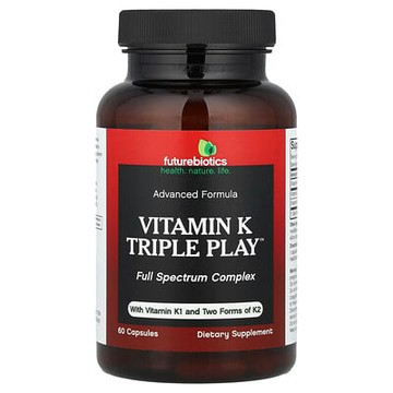 Futurebiotics, 維生素 K Triple Play™，60 粒膠囊