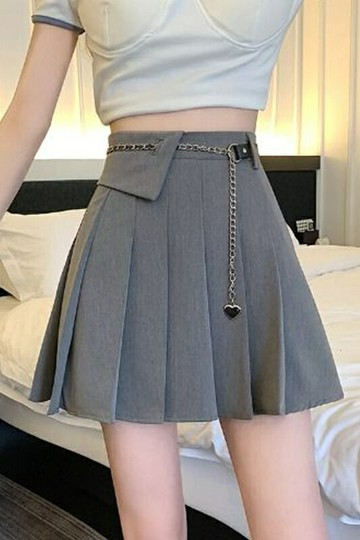 【臺灣公司 可打統編】免運 百褶裙 JK 灰色百褶裙女短款夏季女2025新款高腰顯瘦a字半身裙小個子時尚潮 可開發票 全館五折 工廠現貨直銷 新品特價 z10079