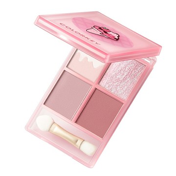 COLORKEY珂拉琪甜甜粉力四色眼影盤 01粉粉脆皮-4g