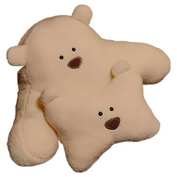 Ants 汽車白熊頸墊 + 腰墊  腰部支撐  1組  米色