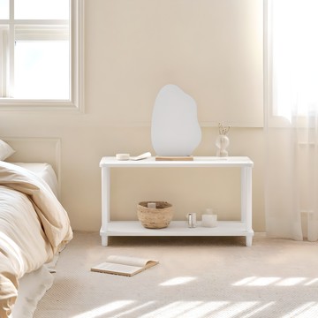 Room&Home 韓國製 每日圓角方形層架 白色 800 x 300 x 430 mm 2層  800×300×430mm