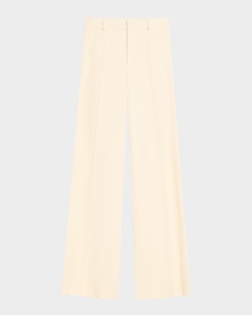 High-Rise Wide-Leg Wool Trousers
