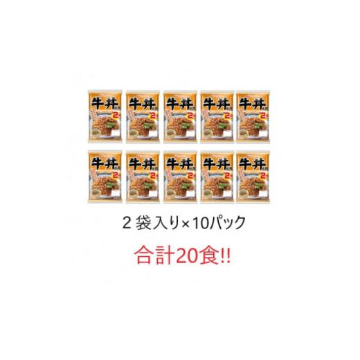 ふるさと納税 長崎県 諫早市 牛丼の具10パックセット(1パック2袋入)計20食分