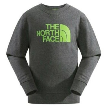 [ THE NORTH FACE ] 男童 Logo長袖T恤 霧中灰 / DWR防潑水 / NF0A2UBHDYY {XL}