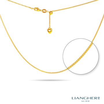 【良和珠寶】蕭邦伸縮鍊 黃金項鍊 足金黃金 (金重:0.84錢 ±0.02)