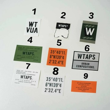 AirRoom 全新正品現貨 2022SS WTAPS 貼紙 LOGO 座標