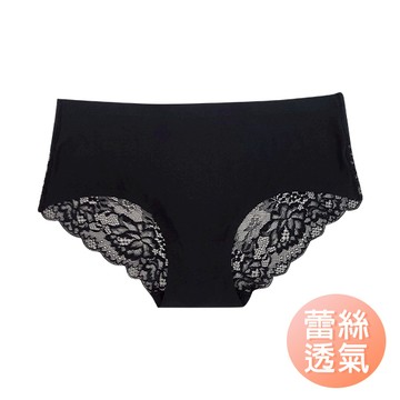 冰絲無痕珠光布內褲  一片式中腰內褲 蕾絲性感少女三角褲 大碼透氣內褲-雪倫小舖