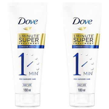 Dove 多芬 一分鐘深層修護護髮精華 180ml 針對染燙受損及分叉髮質  2條