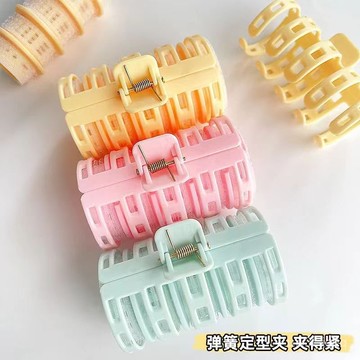 網紅韓版空氣內扣劉海捲髮筒頭髮蓬鬆夾化妝大波浪固定神器捲髮夾