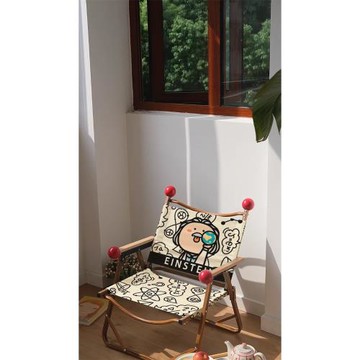 小蔻聯名款創意愛因斯坦戶外露營克米特椅陽臺休閑椅折疊便攜沙灘