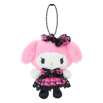小禮堂 Sanrio 三麗鷗 美樂蒂 絨毛玩偶吊飾 (搖滾甜心)