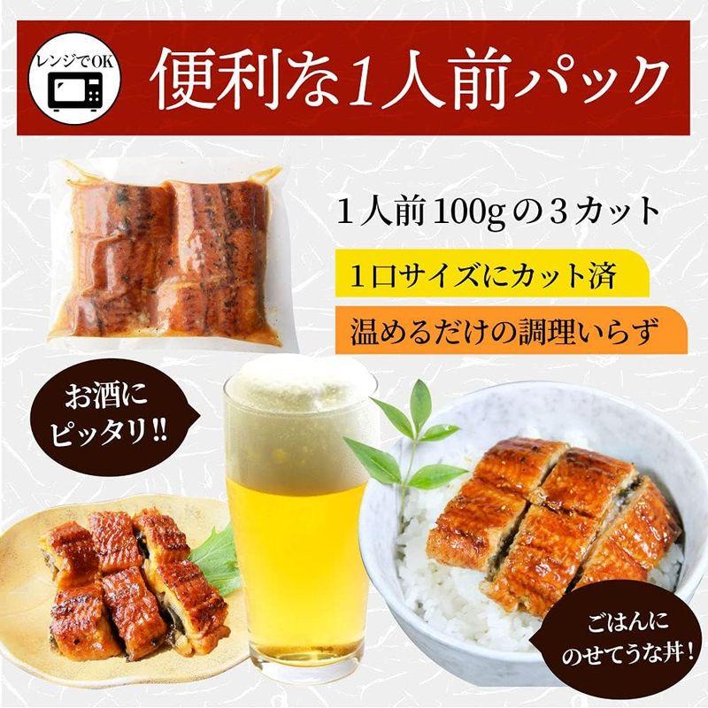 とろけるカットうなぎ 蒲焼 鰻 かば焼き (10人前1kg(100g×10))