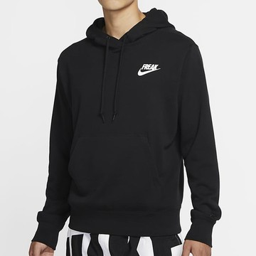 S.G NIKE FREAK QS CZ0440-010 大LOGO 籃球 連帽 帽T 休閒 抽繩 男款 黑色