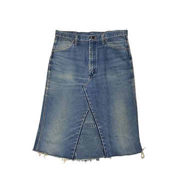 古著80s Wrangler拼接丹寧裙G