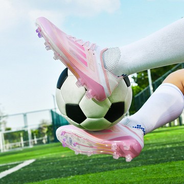 【無鞋帶疾速】足球鞋 獵鷹F50訓練鞋 男款足球鞋 兒童足球鞋 學生訓練鞋 成人款 專業FG/AG/TF多釘可選 人造革耐磨 莆田製造