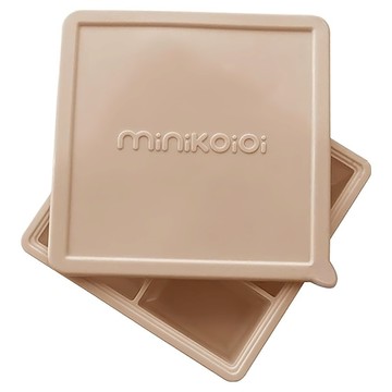 MiNiKOiOi 矽膠副食品分裝盒  奶茶杏  100ml  1個