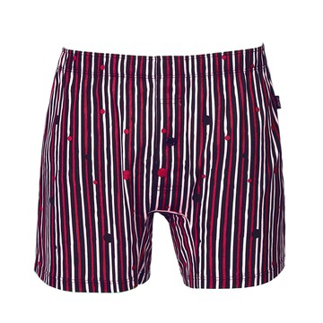 【SOLIS】元宇宙系列S-XXL寬鬆印花四角男內褲(玫瑰紅)