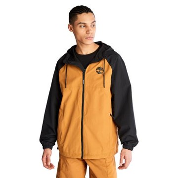 買1送1-Timberland 男款小麥色拼接連帽外套A6QK9P56