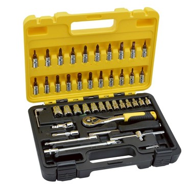 Wately/威特力 46件套筒工具組套 1/4吋套筒扳手工具組合 T0046