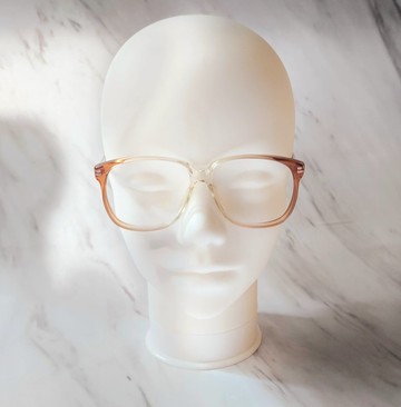 德國FNA LOIRER 透明焦糖雙色膠框 VINTAGE絕版老品全新古董眼鏡