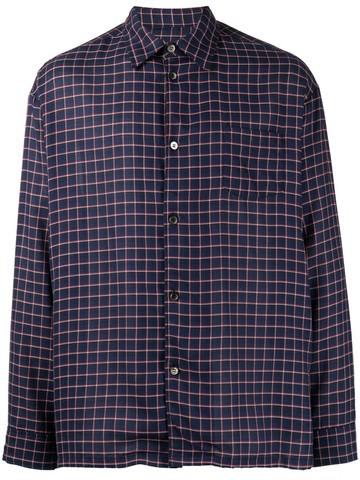 Undercover - patch-pocket check flannel shirt - men - Cotton - 3 - Black