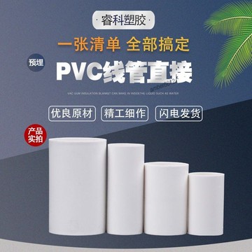 【台灣出貨】電工套管 PVC管 16 20 25 32 40 電工管 線管 穿線管配件 五金配件
