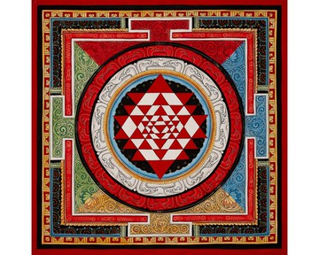 三摩耶曼陀羅唐卡 — 力量與內在和諧的靈性象徵