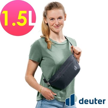 【deuter 德國】Avengo 1.5L 腰包3900223黑/日常隨身小包/休閒旅遊包/斜背包/胸前包*