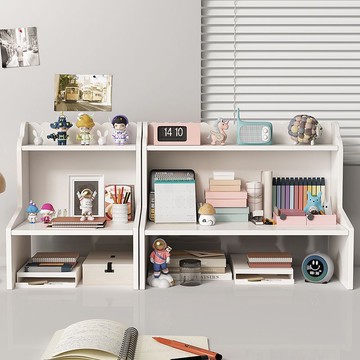 桌面收納架學生宿舍化妝品雜物桌上收納臺面辦公室多層置物架書桌 py6172