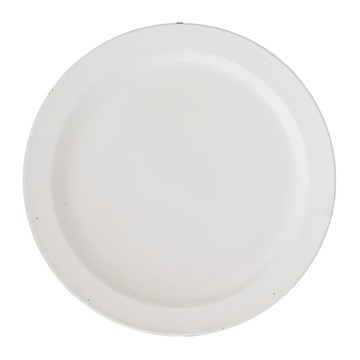 ANCIENT POTTERY 復古小圓盤 甜點盤 炻器土日本製  直徑16.5 x 2cm  白色  1個