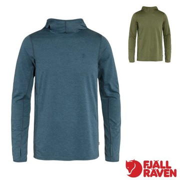 【Fjallraven 小狐狸】男 Abisko Sun Hoodie 針織彈性連帽長袖排汗衣/87199