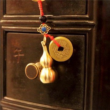 【綵金殿】純銅鎮宅抗煞葫蘆吊飾｜鎮宅抗煞｜招財福祿收小人