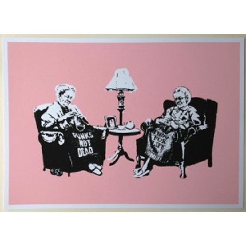 Banksy GRANNIES WCP バンクシー シルクスクリーン ポスター70cm×50cm