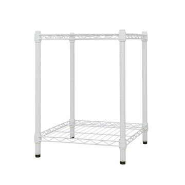 【dayneeds】輕型45x45x60公分二層烤白波浪架