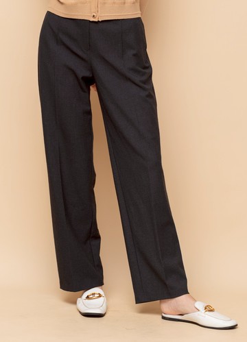 溫適調性直筒厚磅落地西裝褲