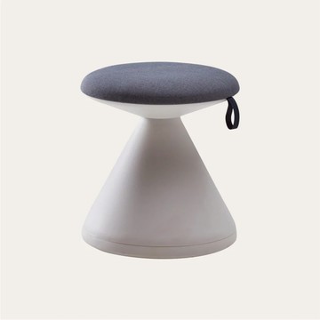 【iloom怡倫家居】FUNGUS 設計師 輕巧 造型 蘑菇椅 白色椅座 伴讀椅 椅凳 椅子 凳子 時尚灰