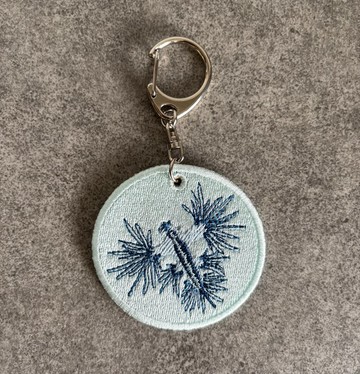 刺繡鑰匙圈■藍海蛞蝓■