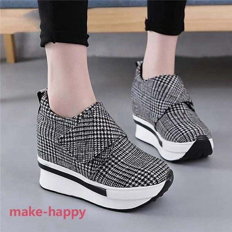 スニーカー レディース オシャレ 運動靴 シューズ マジックテープ 履きやすい 通気性 厚底ヒール インソール パンプス カジュアル 美脚 通販 Lineポイント最大0 5 Get Lineショッピング