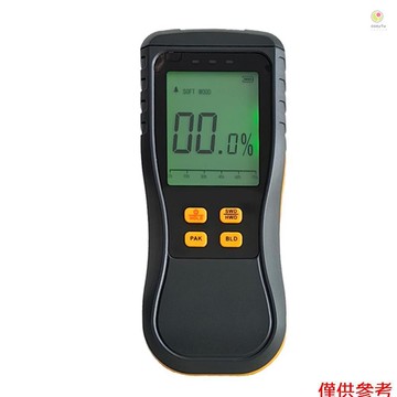 無損濕度計 LCD 數字木材濕度測試儀帶 LED 背光支持 4 種工作模式用於木材建築材料包裝材料