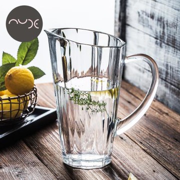 進口NUDE無鉛水晶玻璃冷水壺 家用啤酒扎壺果汁飲料涼水水果茶壺