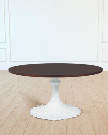 60" Walnut Top Dining Table