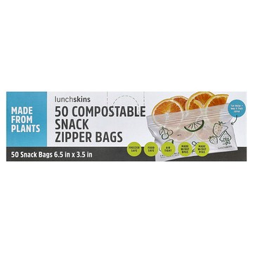 Lunchskins, 可降解零食拉鏈袋，50 個