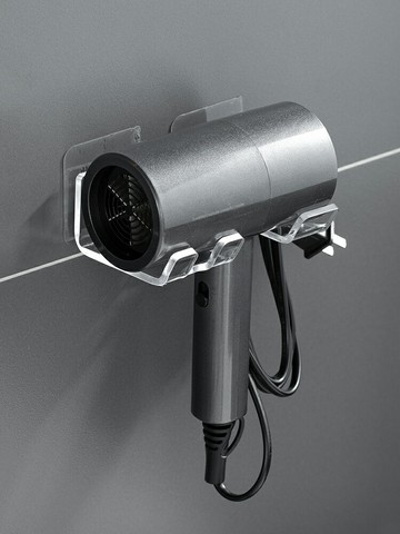 亞克力吹風機置物架免打孔支架風筒掛架衛生間電吹風收納掛墻