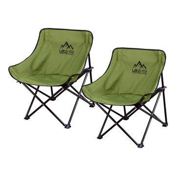 Leto 可折疊舒適寬版露營椅 LCP-CL04  2個  卡其色
