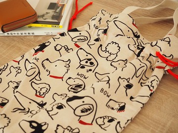 手工製作 可愛狗狗大全 棉麻索繩帆布袋