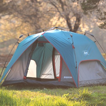 IDOOGEN Auto 4 高階款一鍵式遮陽帳篷  4人  藍綠色