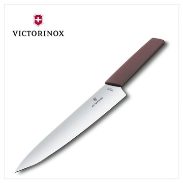 VICTORINOX 瑞士維氏 Swiss Modern 切肉刀 22cm 暗紅 6.9016.221B